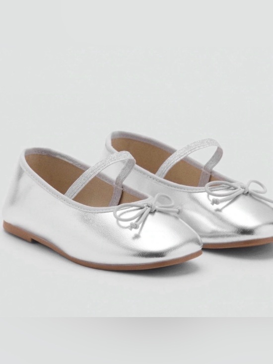 Place Other - Place Shiny Silver Dress Shoes for Kids